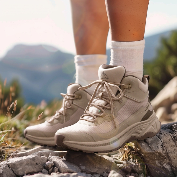 Women's Water-Resistant Lightweight Hiking Boots - KHAKI - 9